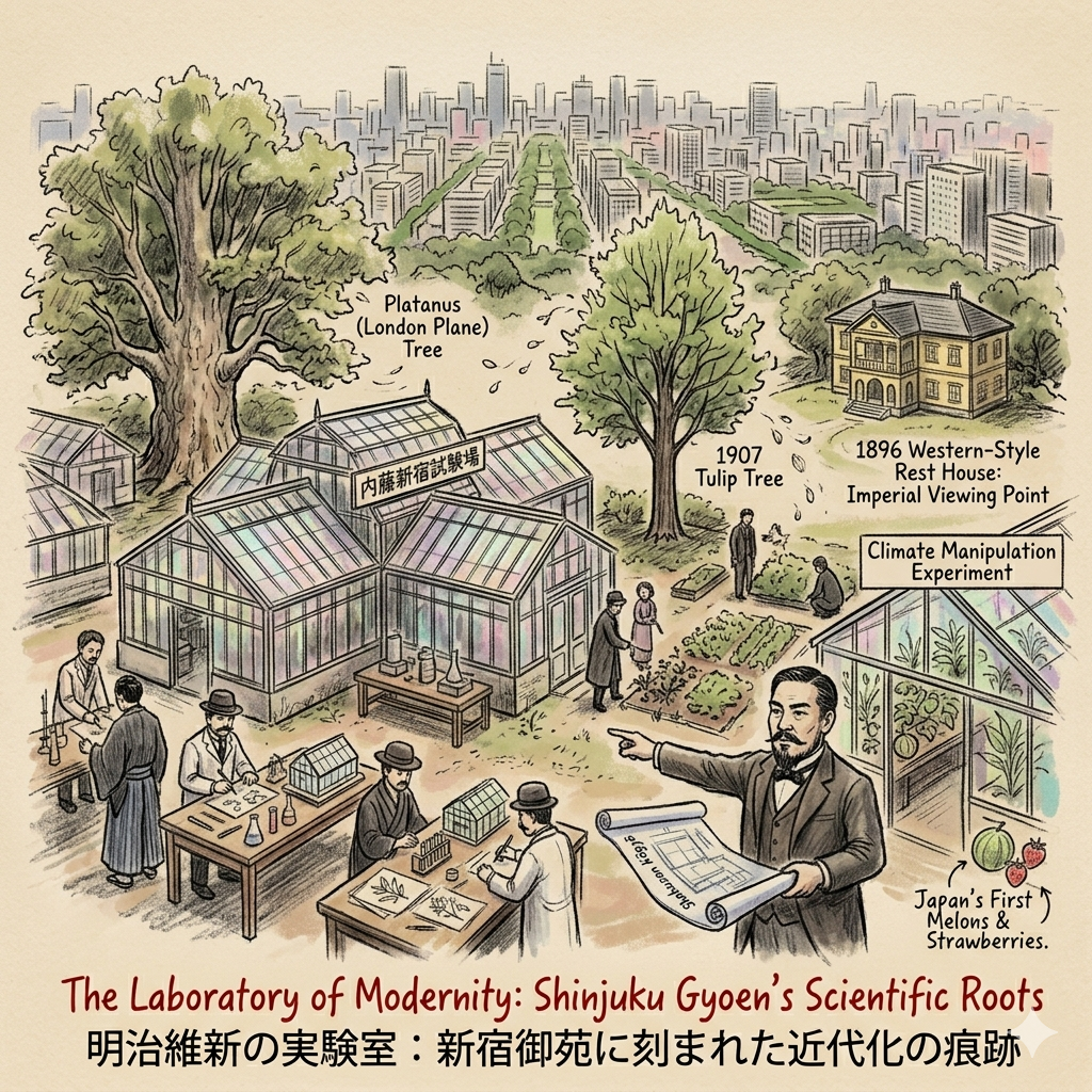 明治維新の実験室：新宿御苑に刻まれた近代化の痕跡