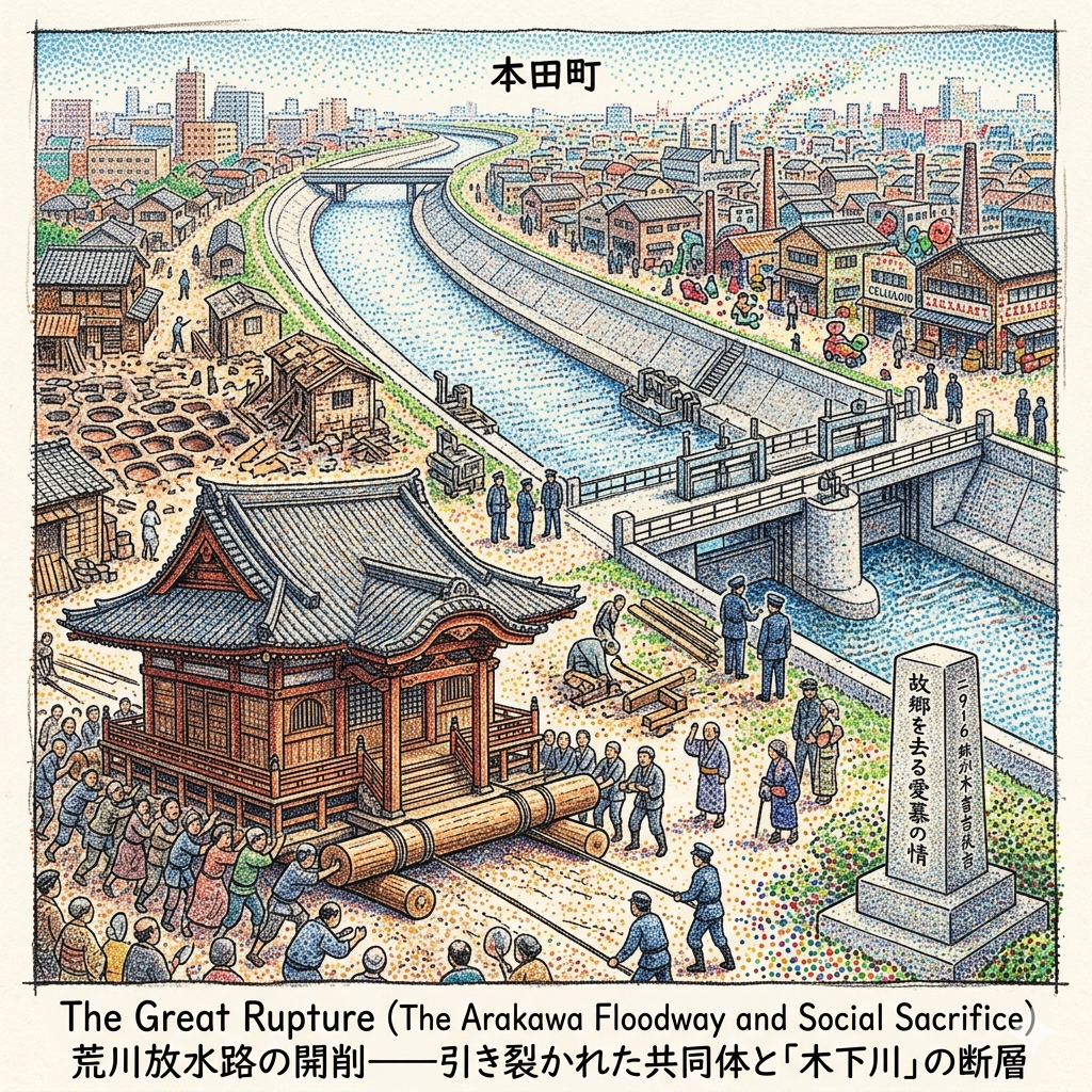 人造之河的斷裂：荒川放水路開削下的社會犧牲與空間暴力