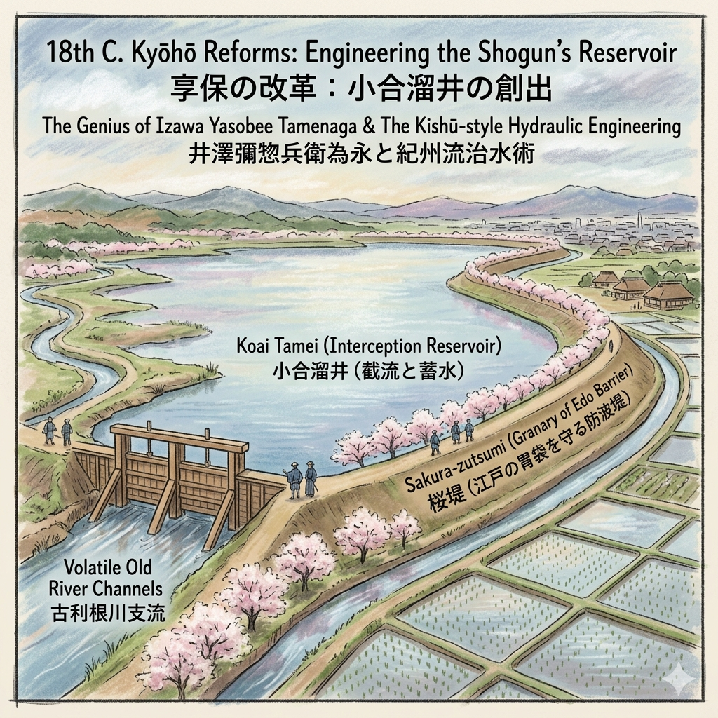 Engineering the Shogun’s Reservoir: The Genius of Izawa Yasobee