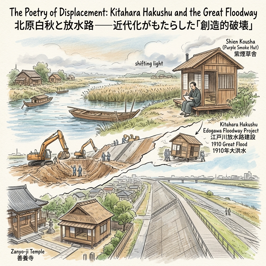 紫煙草舎：當詩人的水鄉遇上治水工程（大正時代）