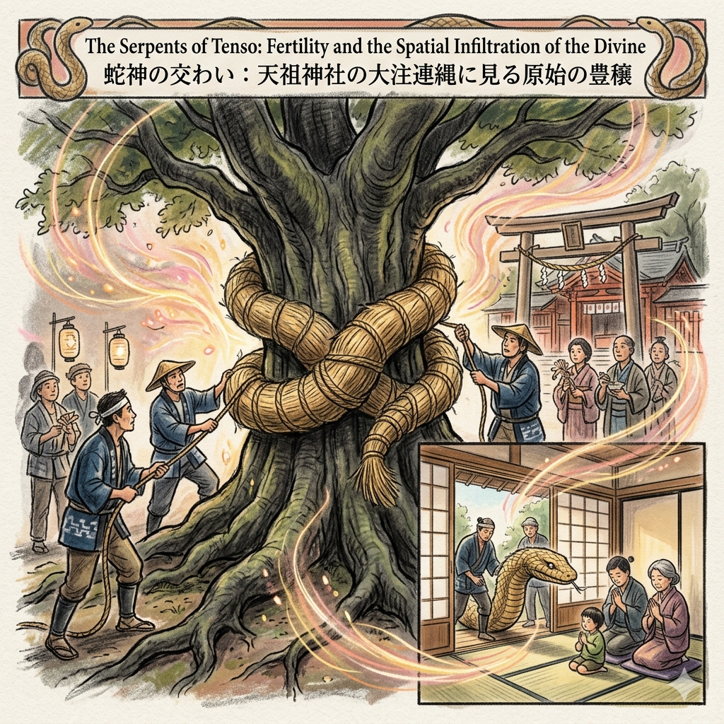 蛇神の交わい：天祖神社の大注連縄に見る原始の豊穣