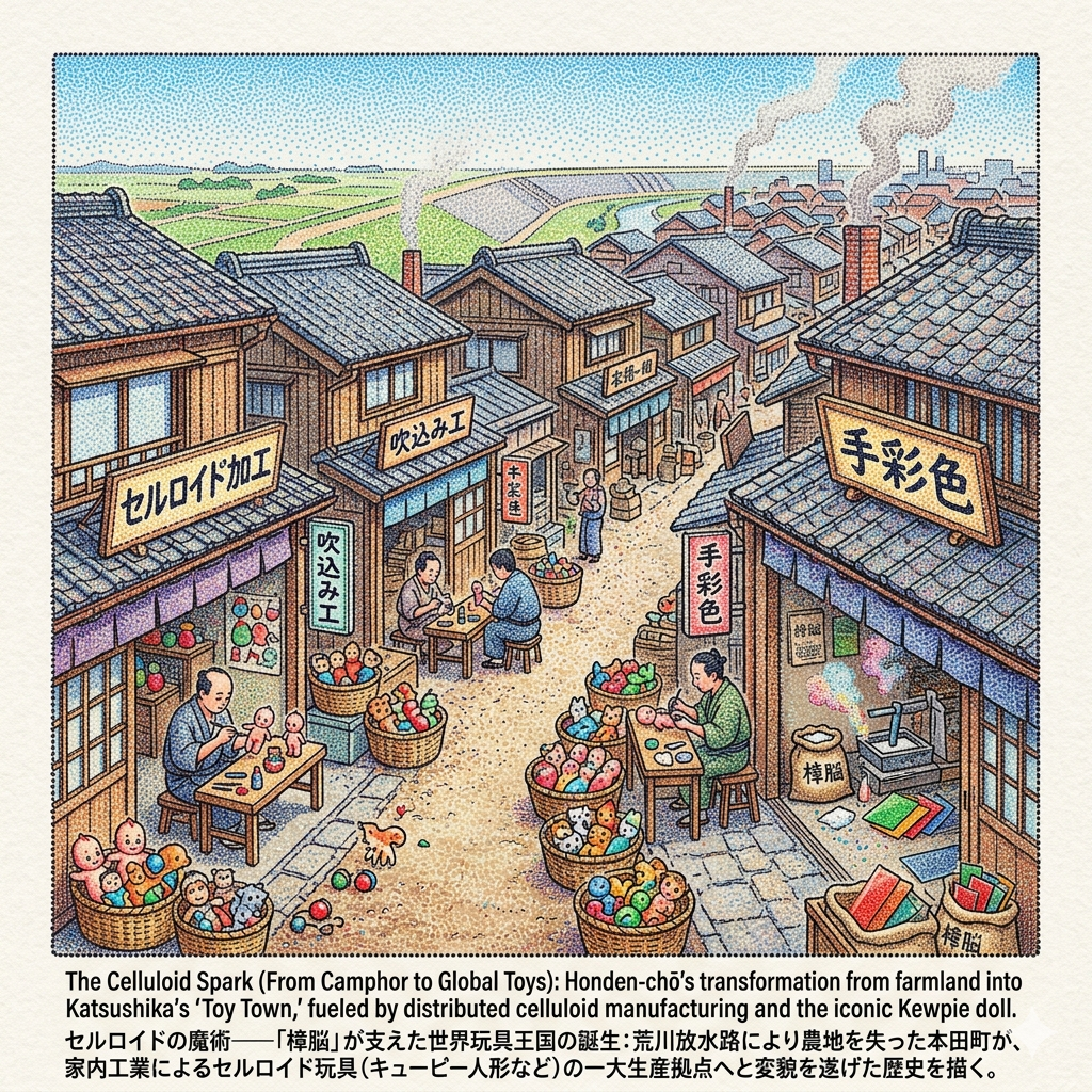 セルロイドの魔術——「樟脳」が支えた世界玩具王国の誕生