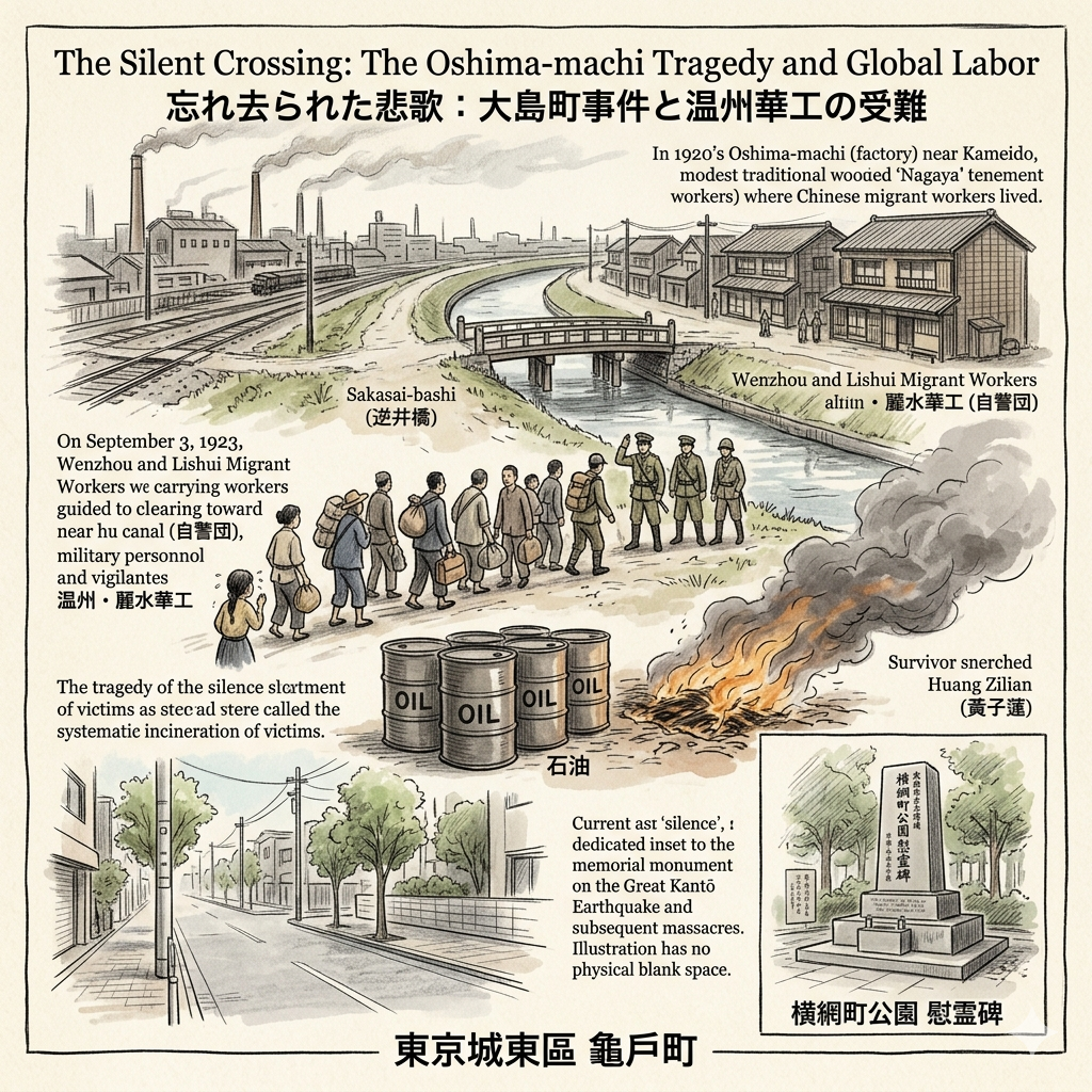 當旅人漫步至「逆井橋」——當年的屠殺地點之一