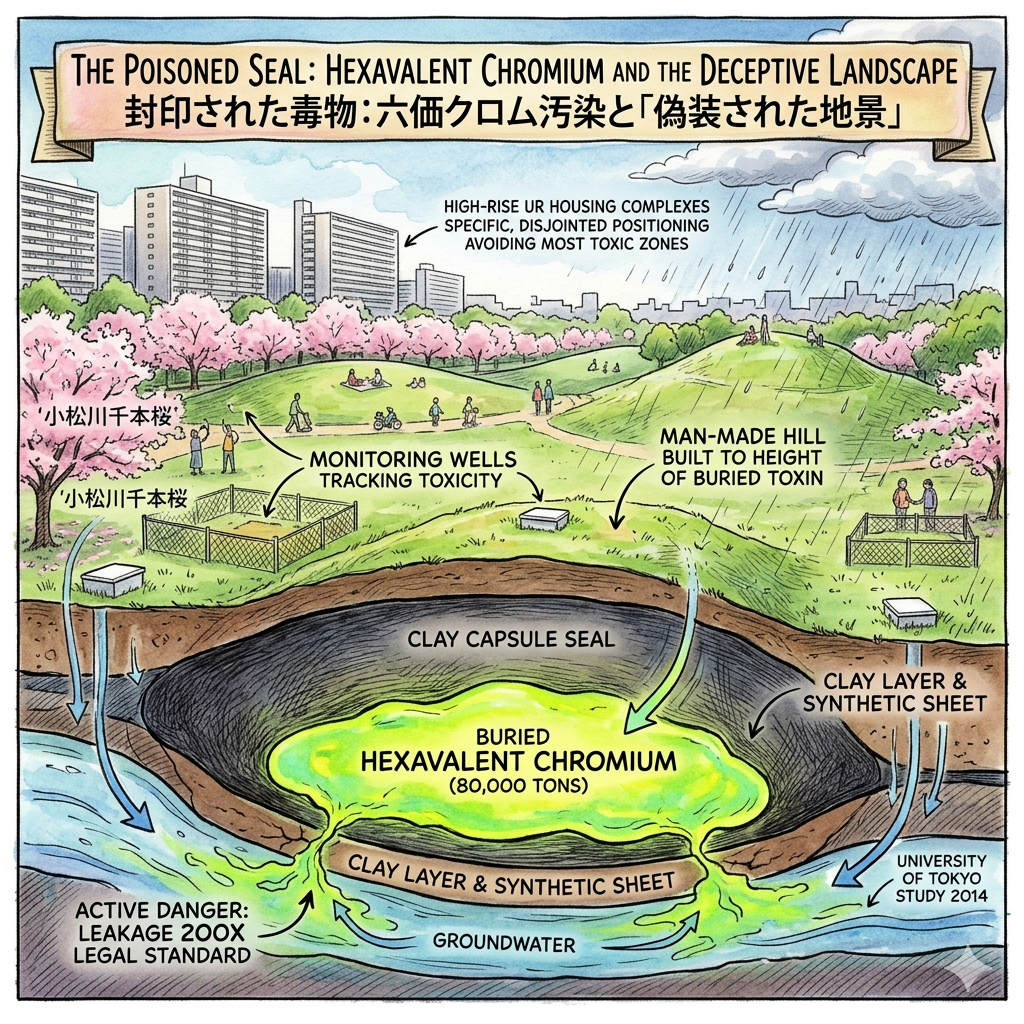 封印された毒物：六価クロム汚染と「偽装された地景」