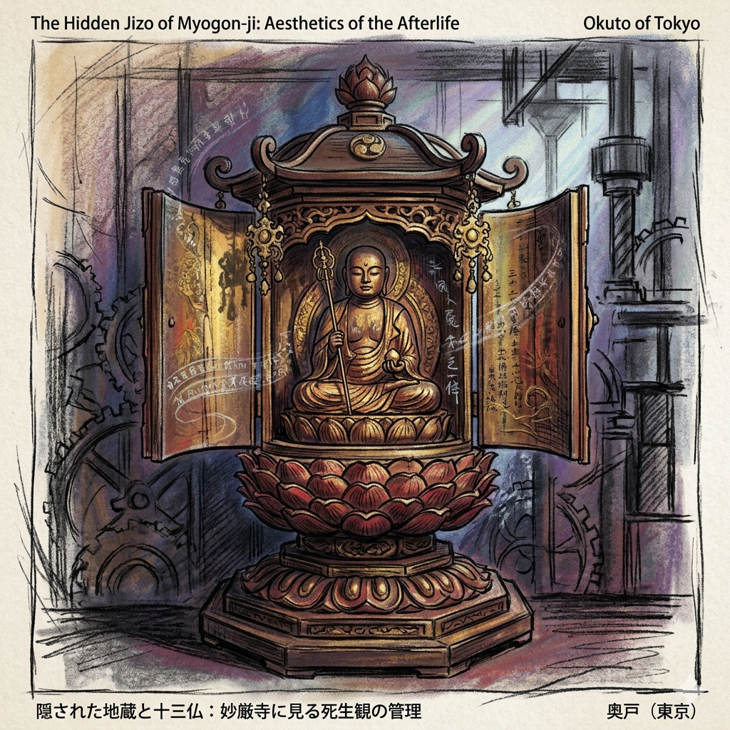 隠された地蔵と十三仏：妙厳寺に見る死生観の管理