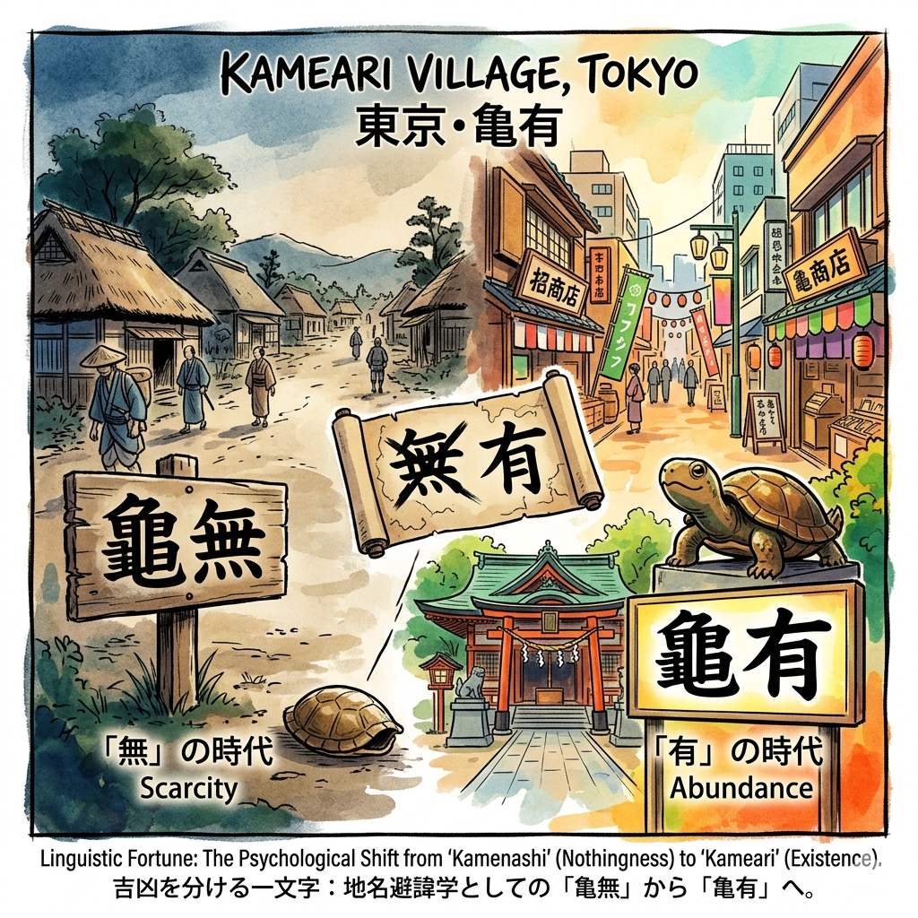 De « Kamenashi » à « Kameari » : La psychologie du nom