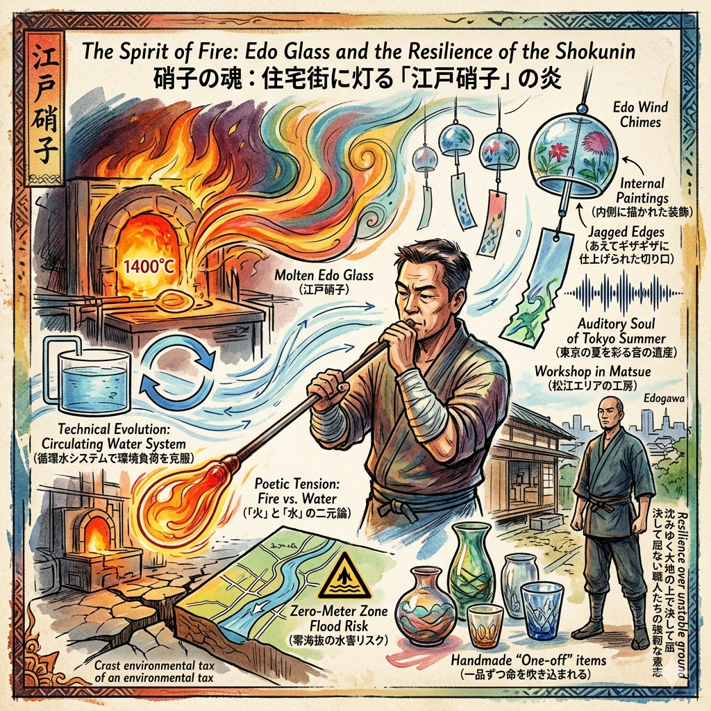 The Spirit of Fire: Edo Glass and the Resilience of the Shokunin