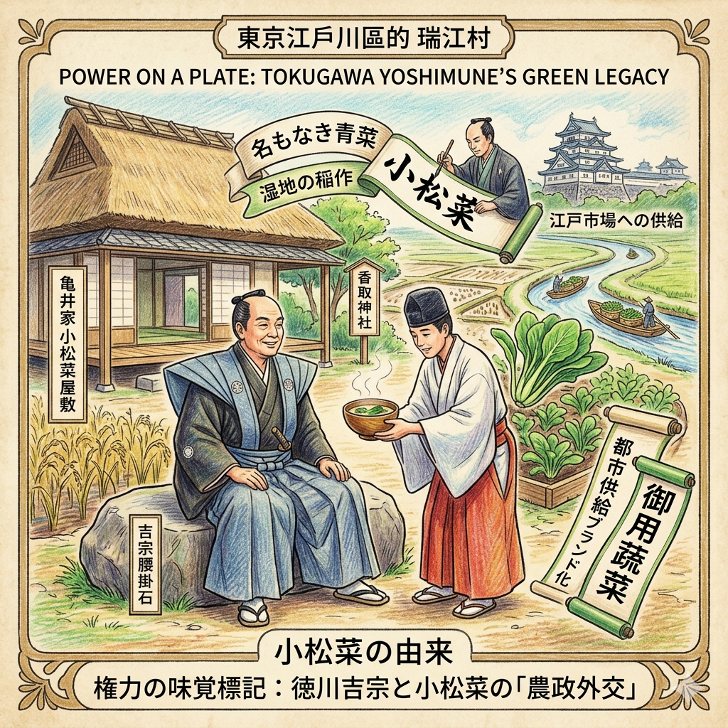 権力の味覚標記:徳川吉宗と小松菜の「農政外交」