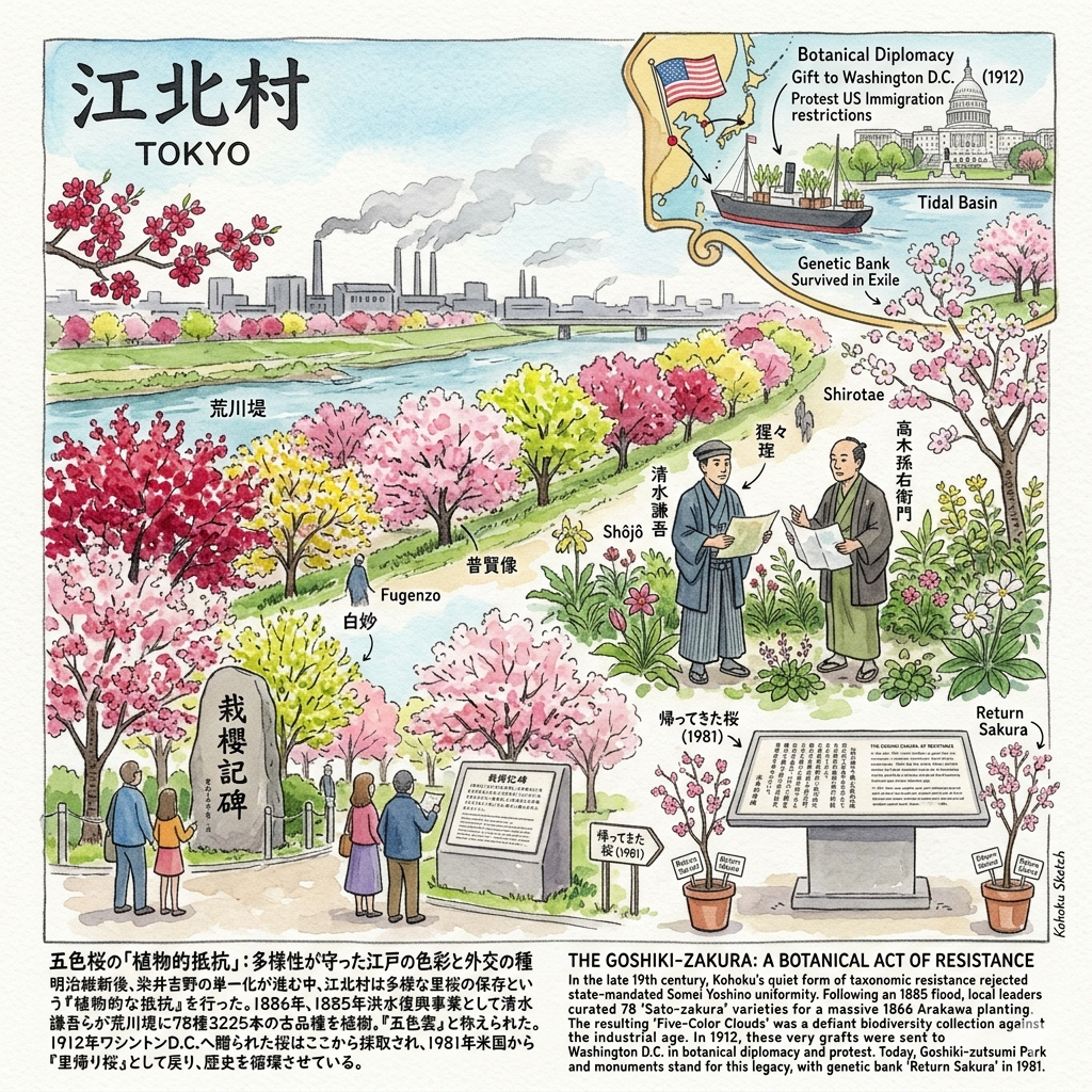 荒川五色櫻——一場無聲的植物抵抗與外交辭令