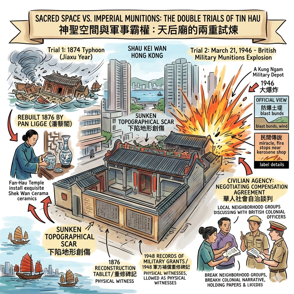 Entre Canons et Prières : L'Explosion de 1946 et la Résilience du Temple de Tin Hau