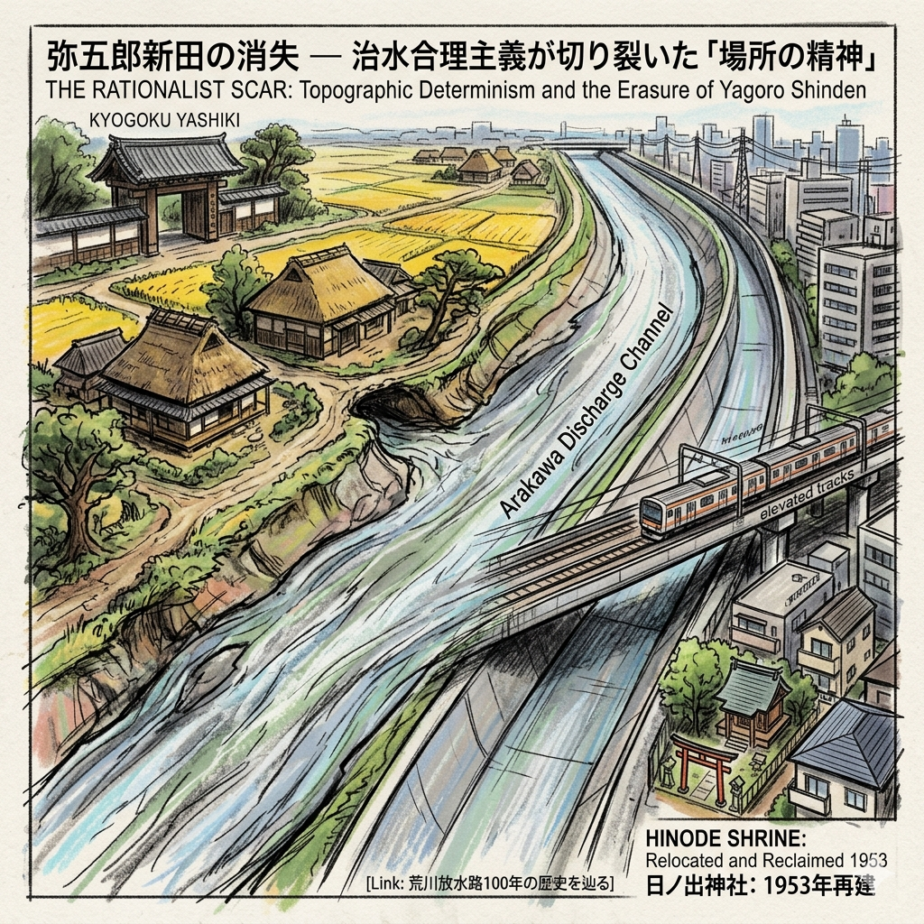 被人工巨流橫剖的遺產：彌五郎新田的消失