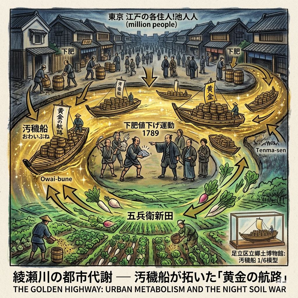 城市廢物的黃金航道：綾瀨川的城鄉代謝