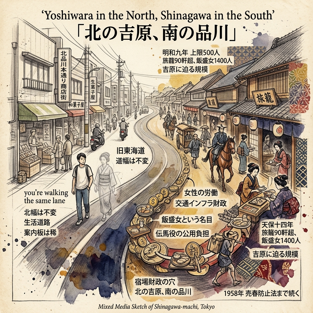 「北の吉原、南の品川」:一座驛站靠甚麼撐起接待江戶第一宿的排場?