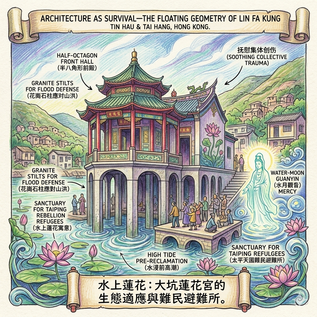 Le Palais du Lotus (Lin Fa Kung) : L'architecture comme résilience écologique