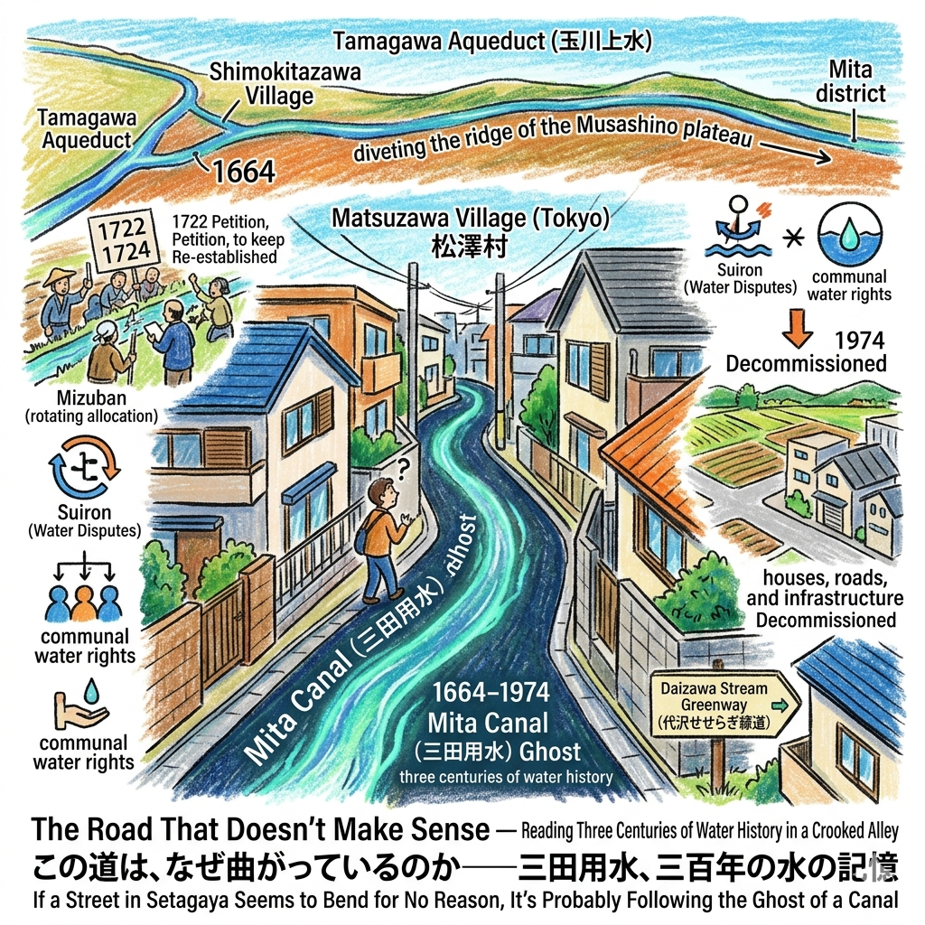 If a Street in Setagaya Seems to Bend for No Reason, It's Probably Following the Ghost of a Canal