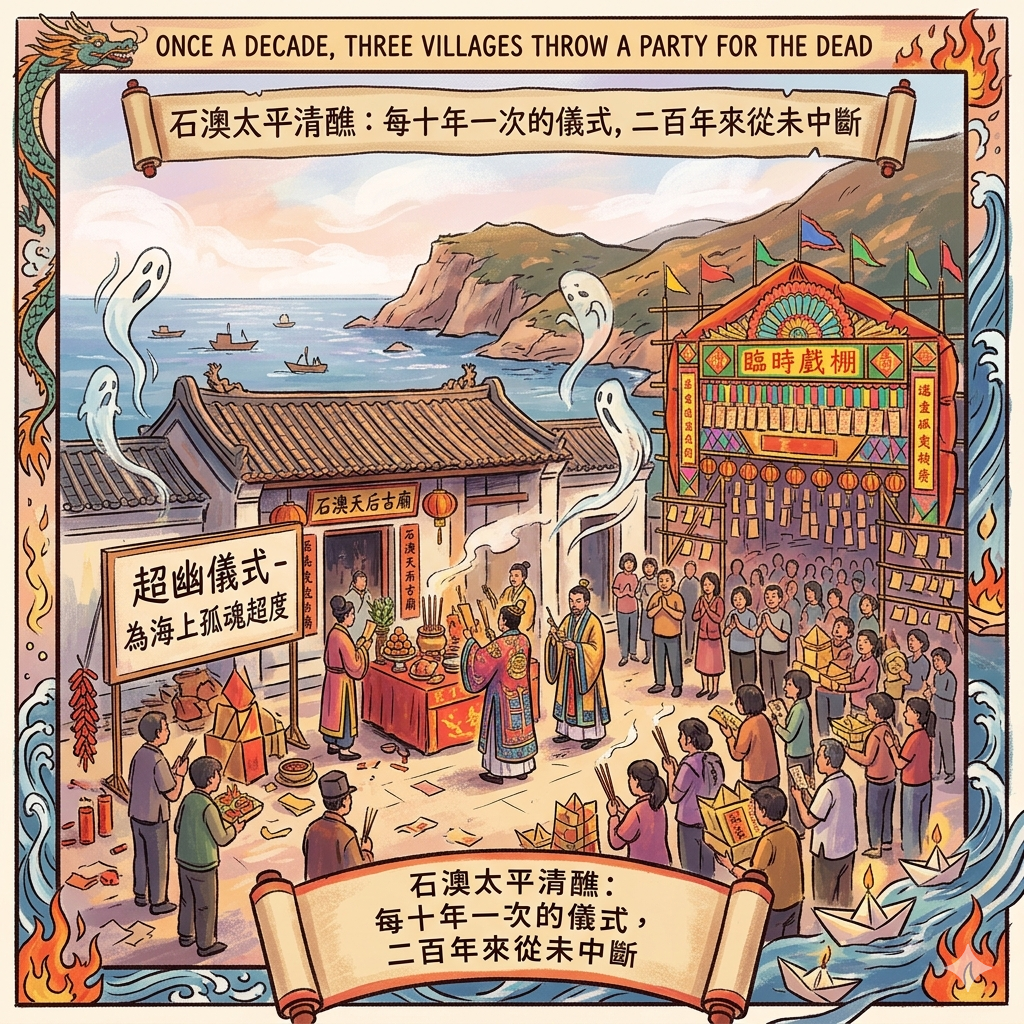 每十年一次的儀式,二百年來從未中斷:石澳太平清醮