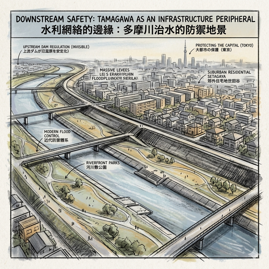 Downstream Safety: Tamagawa as an Infrastructure Peripheral
