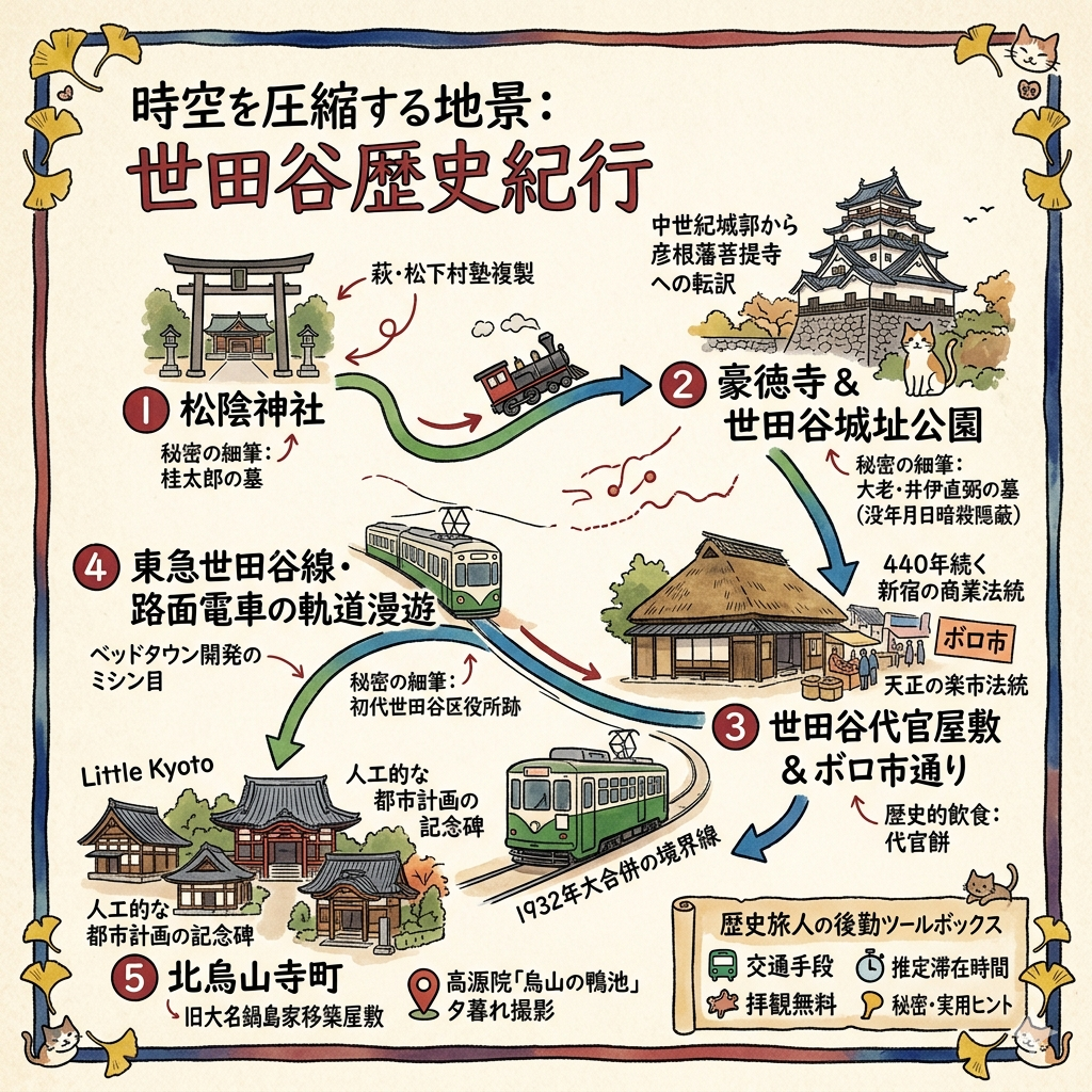 世田谷歴史散歩：東京の閑静な街に隠された5つの物語