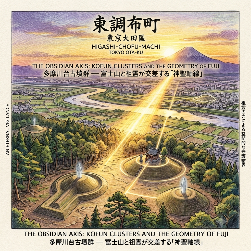 多摩川台古墳群跨越千年的太陽與火山之軸