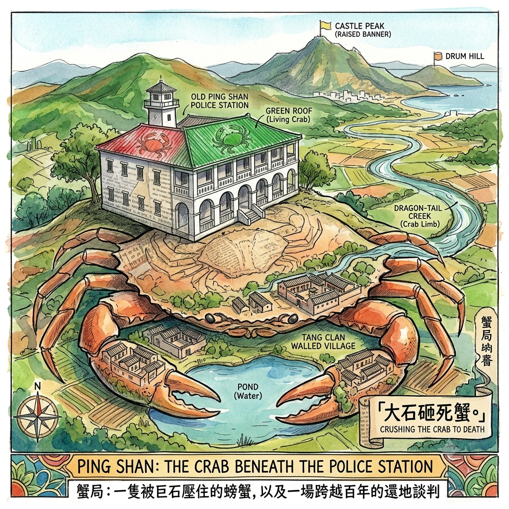 The Crab Beneath the Police Station