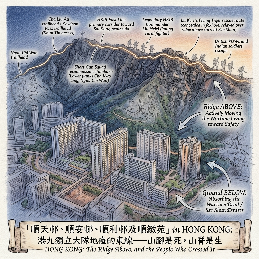 港九獨立大隊的東線——山腳是死,山脊是生