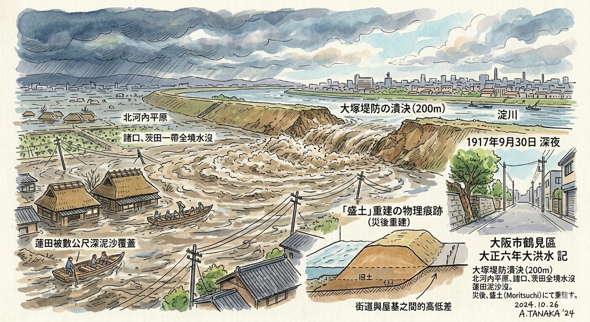 空間を書き換えた「大正大洪水」の爪痕