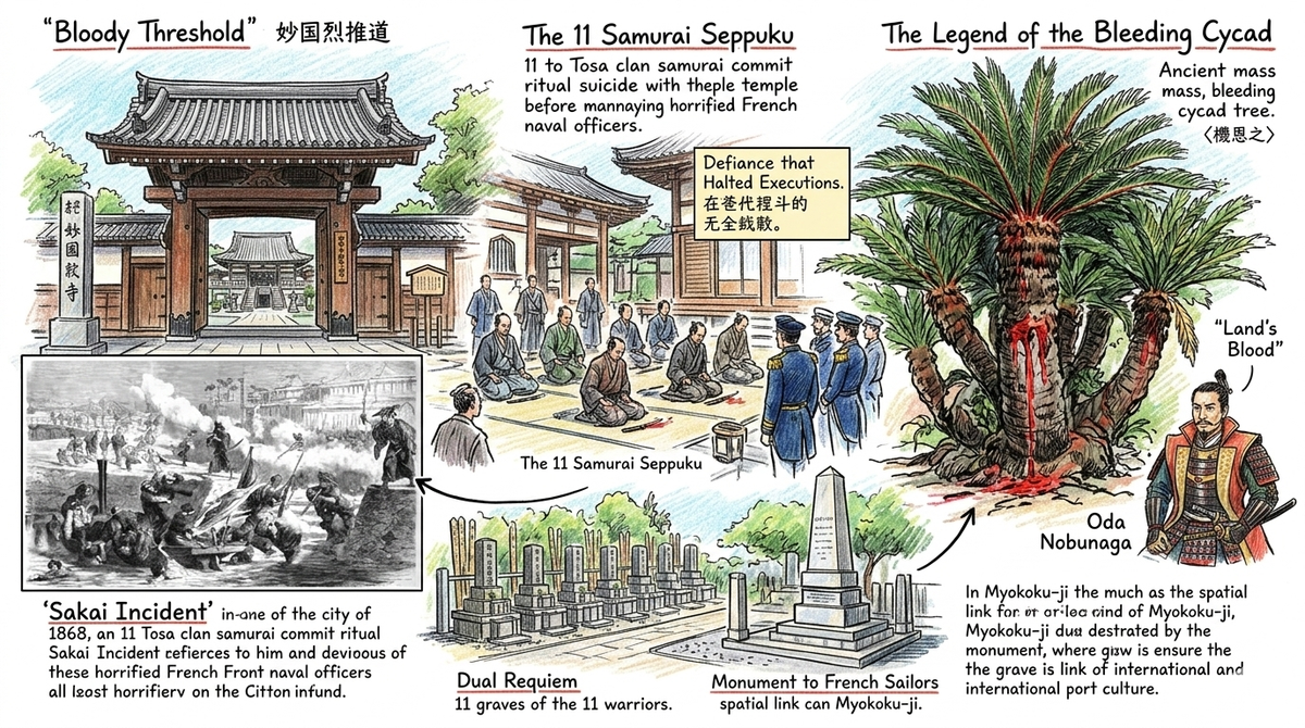 El Ritual Sangriento de Myokoku-ji: Honor y Diplomacia en el Incidente de Sakai