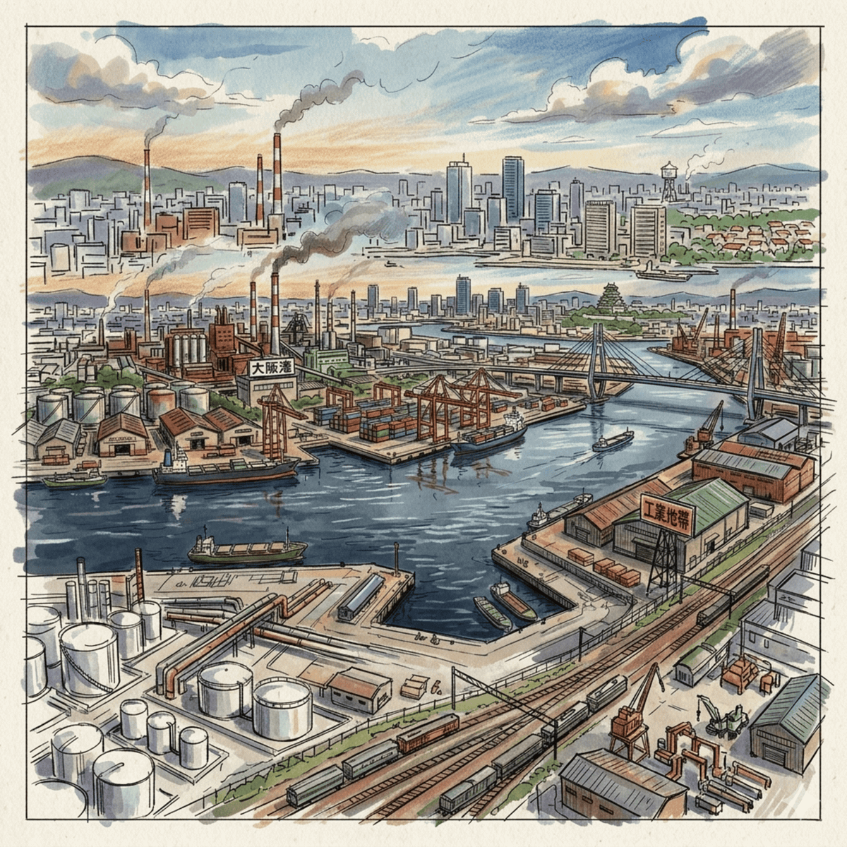 Osaka's Industrial Zone 大阪工業區