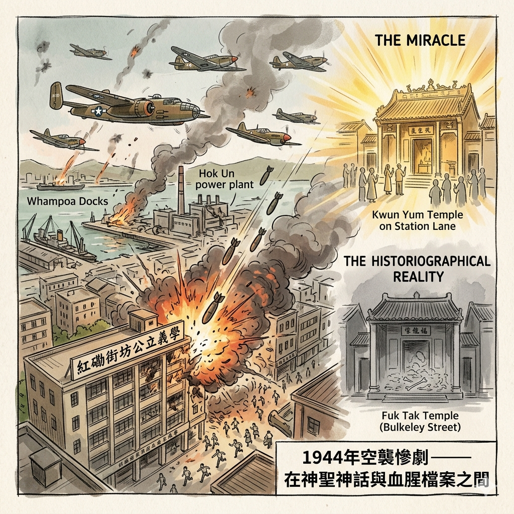 Le Miracle et le Traumatisme : Le bombardement de 1944 et le temple de Kwun Yam
