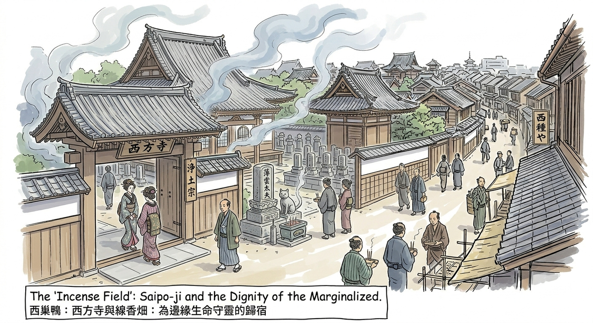 El réquiem de las sombras: El Templo Saihō-ji y el descanso de las 遊女 (Yūjo)
