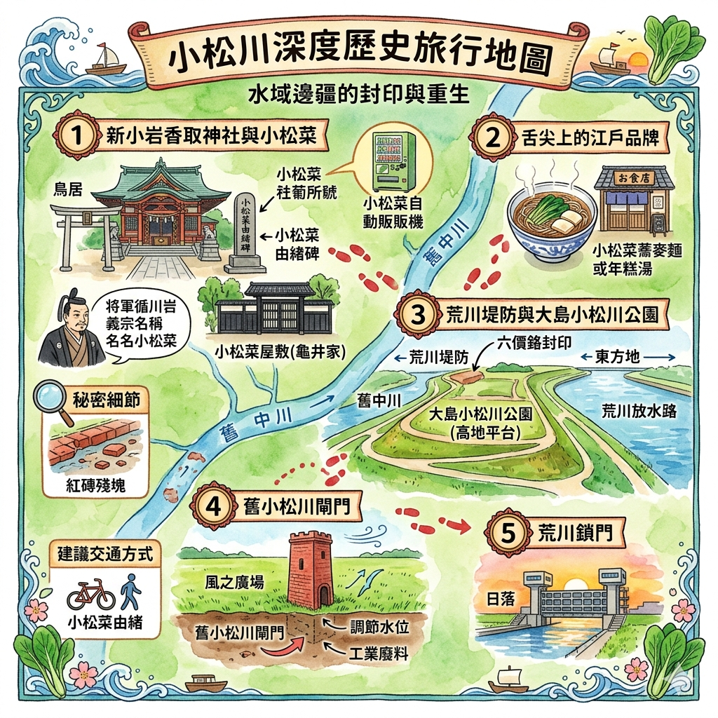 東京小松川町一日遊行程