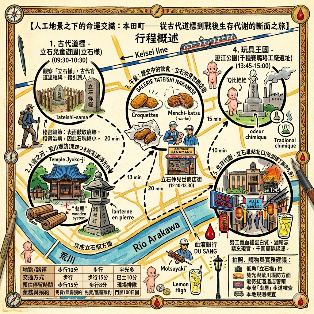 東京本田町一日遊行程