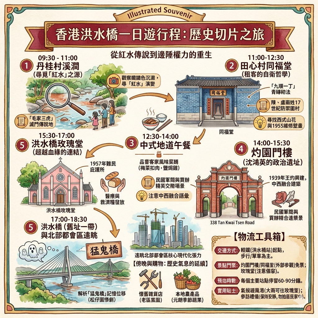 香港洪水橋一日遊行程