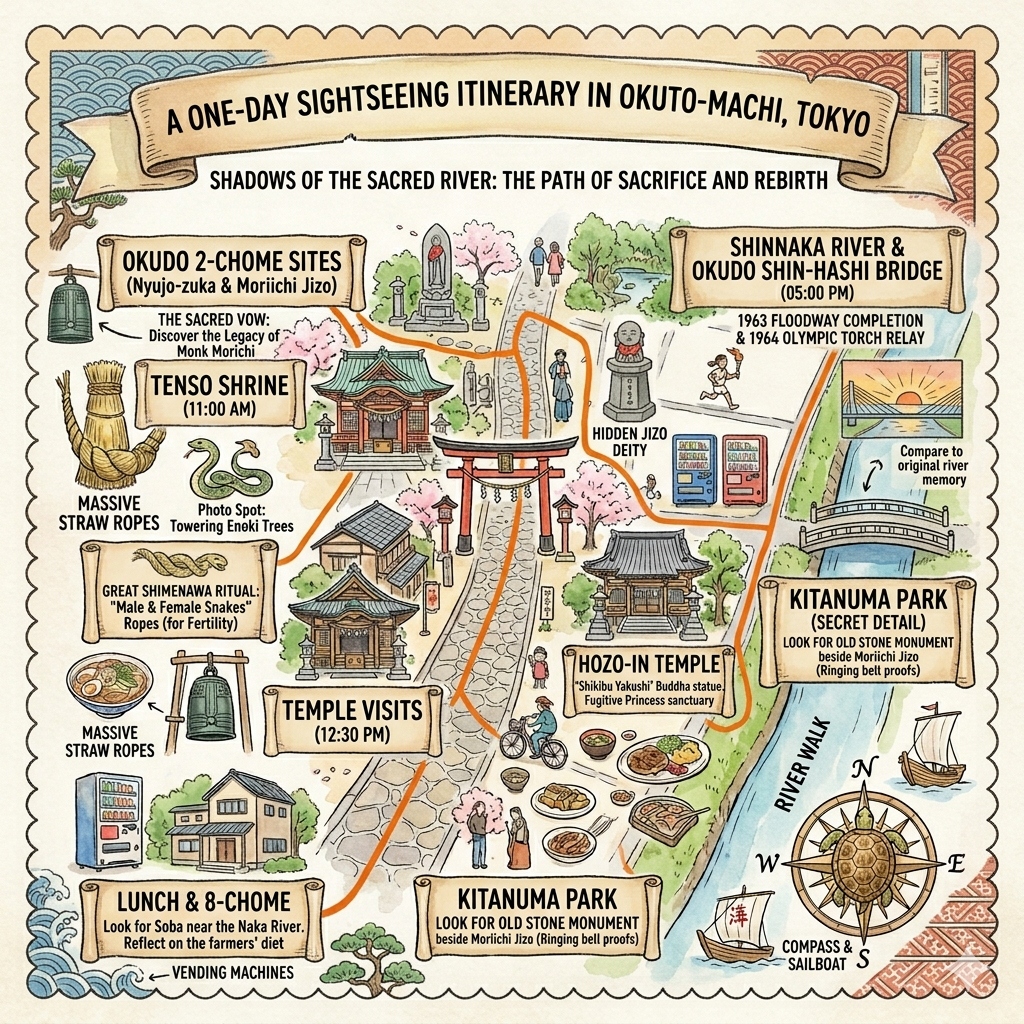 A one-day sightseeing itinerary in Okuto-machi, Tokyo