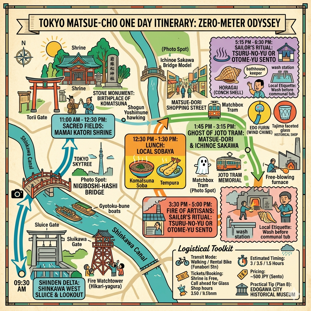 Tokyo Matsue town one day itinerary