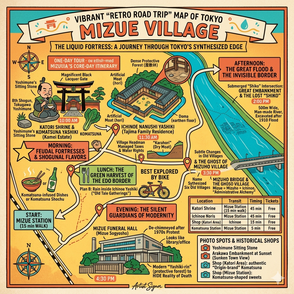 Tokyo Shinozaki village one day itinerary