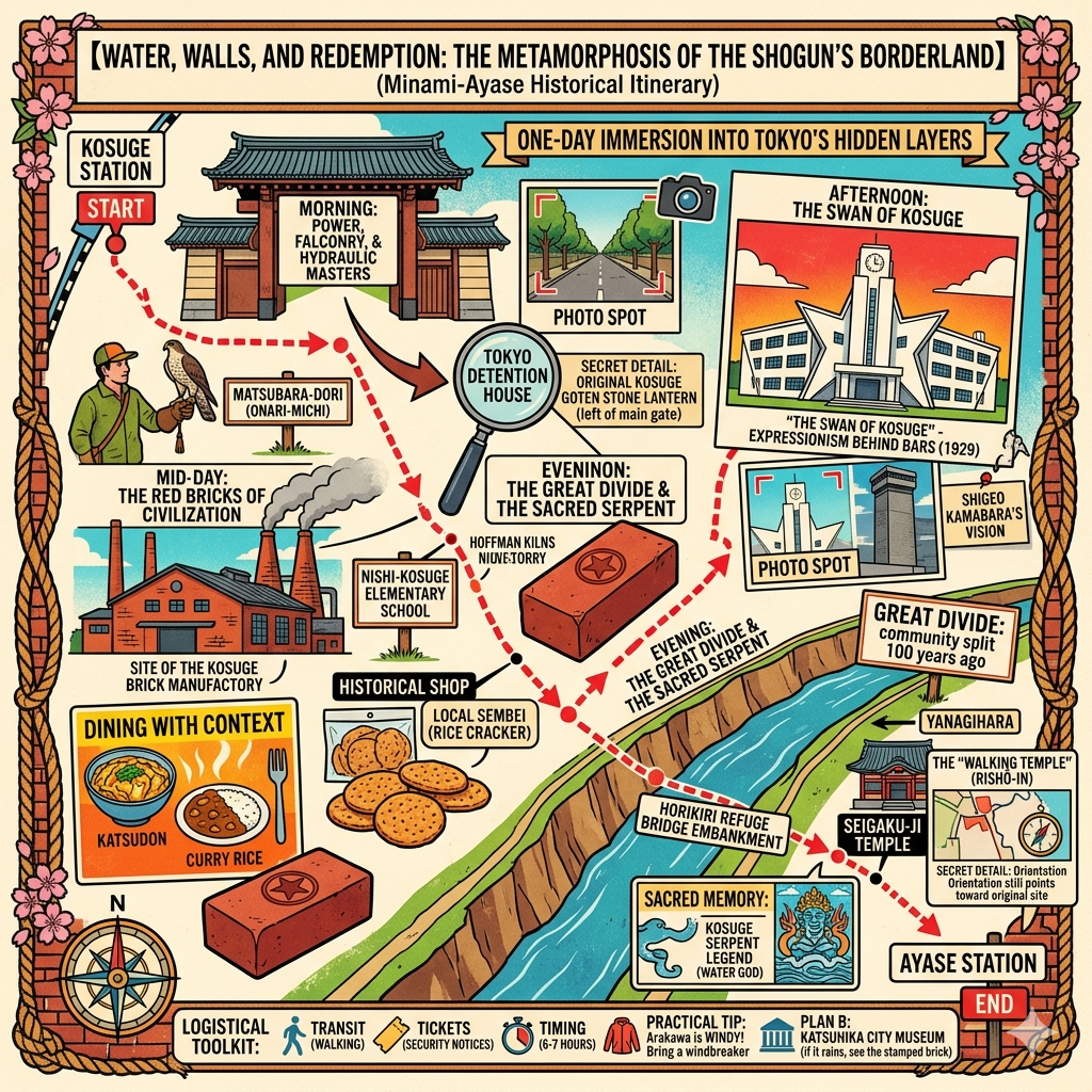 A one-day itinerary for Ayase Town, Minami-Tokyo