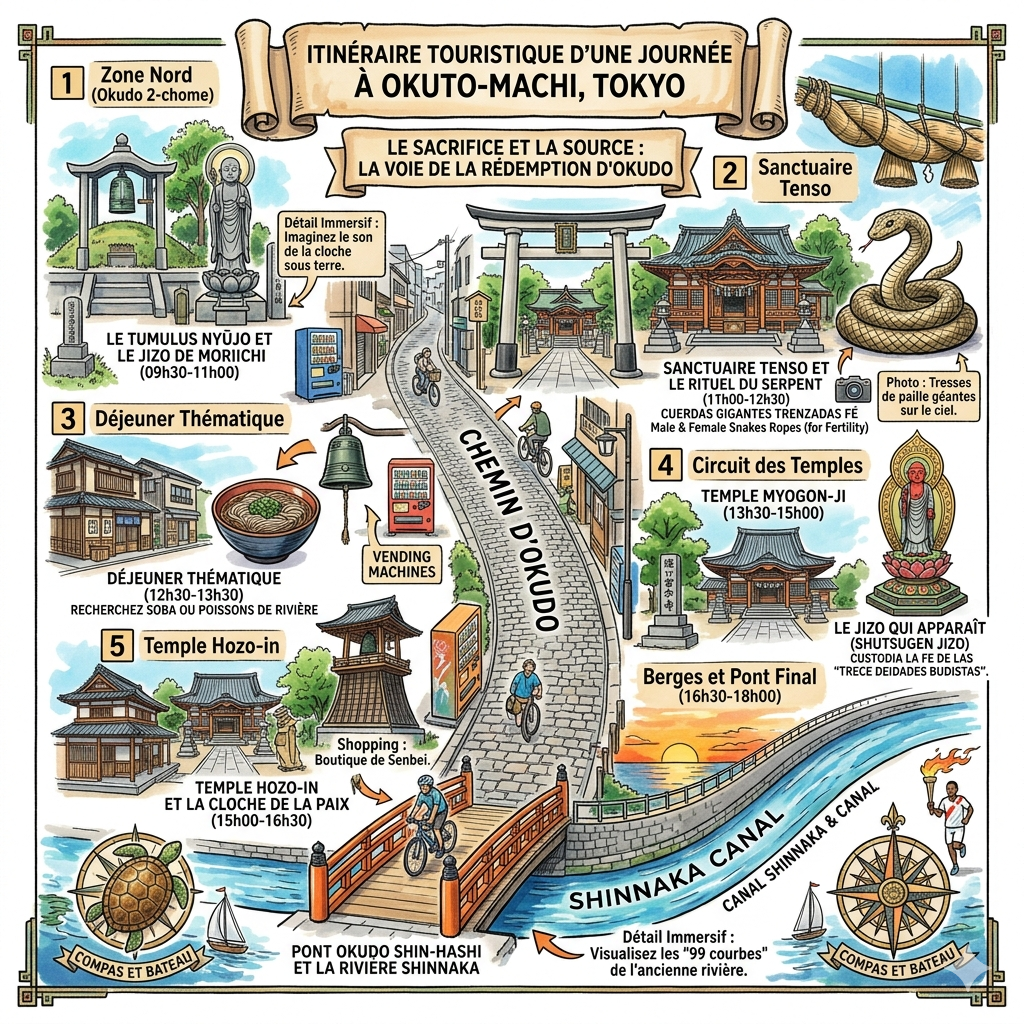 Itinéraire touristique d'une journée à Okuto-machi, Tokyo