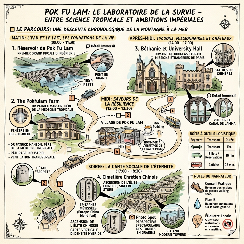 Itinéraire d'excursion d'une journée à Hong Kong Pok Fu Lam