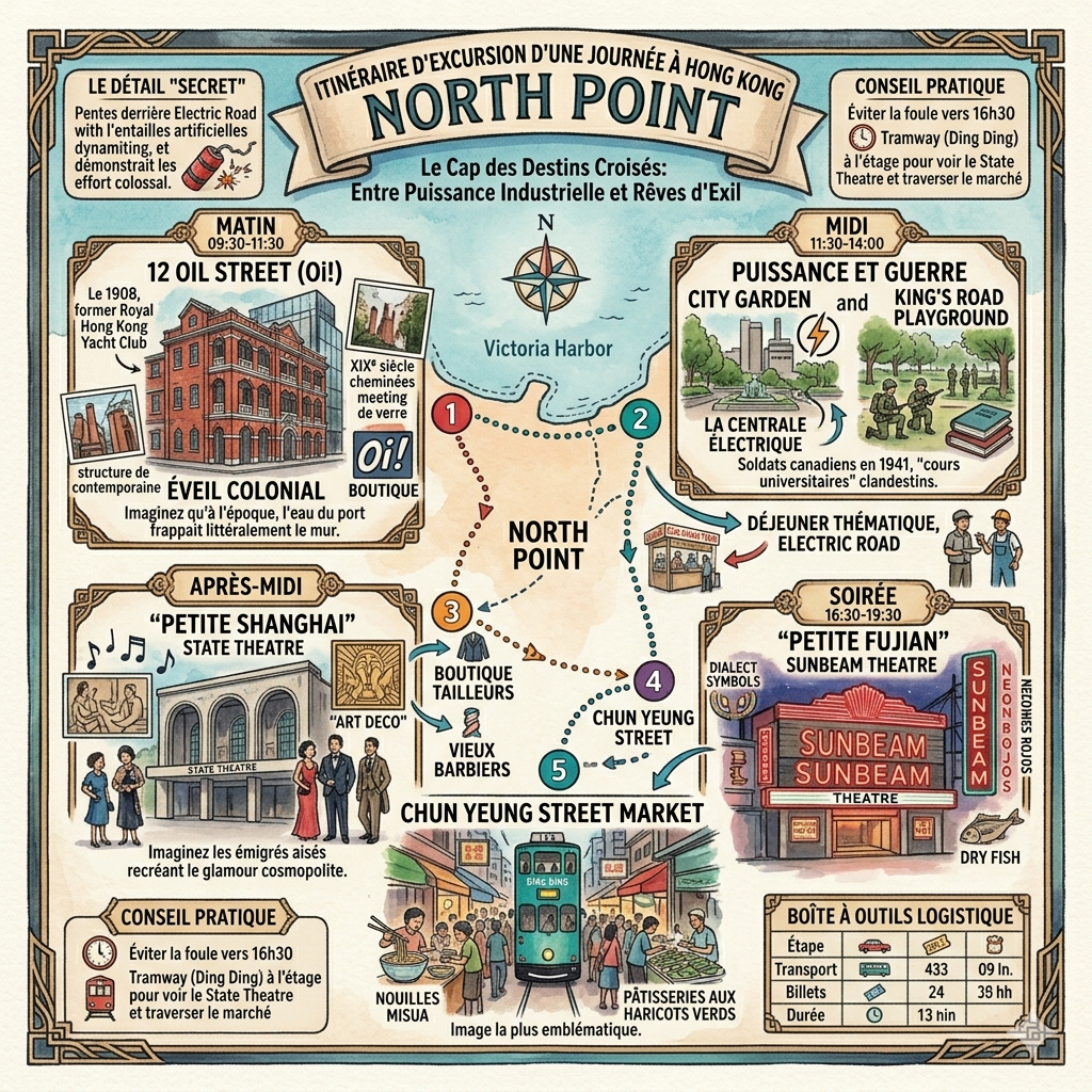  Itinéraire d'excursion d'une journée à Hong Kong North Point