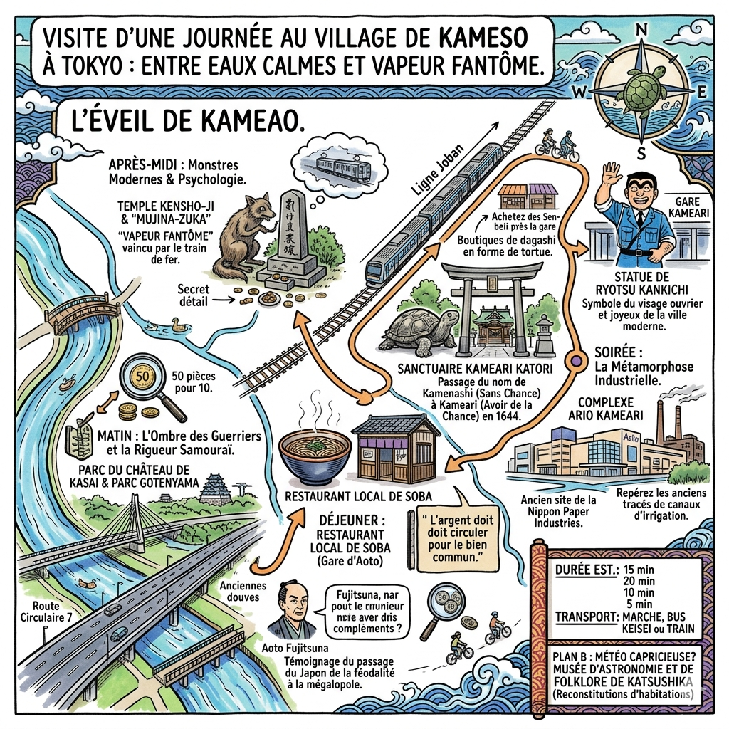 Visite d'une journée au village de Kameso à Tokyo