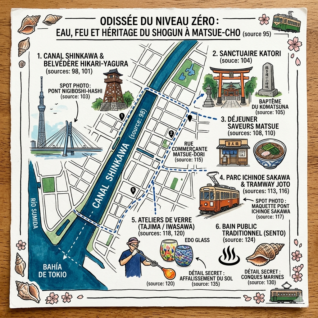 Itinéraire d'une journée dans la ville de Tokyo Matsue