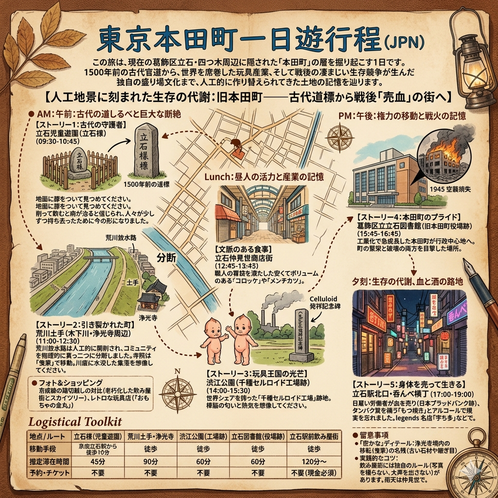 東京本田町一日遊行程