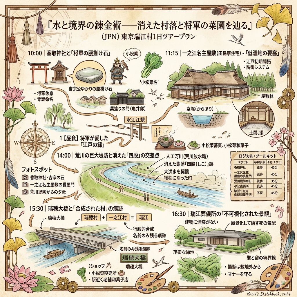 東京篠崎村一日遊行程