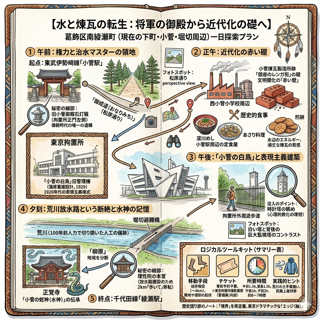 (JPN) 東京・南綾瀬ヒストリカルウォーク：消えた行政境界と、川と鉄道に刻まれた下町の記憶