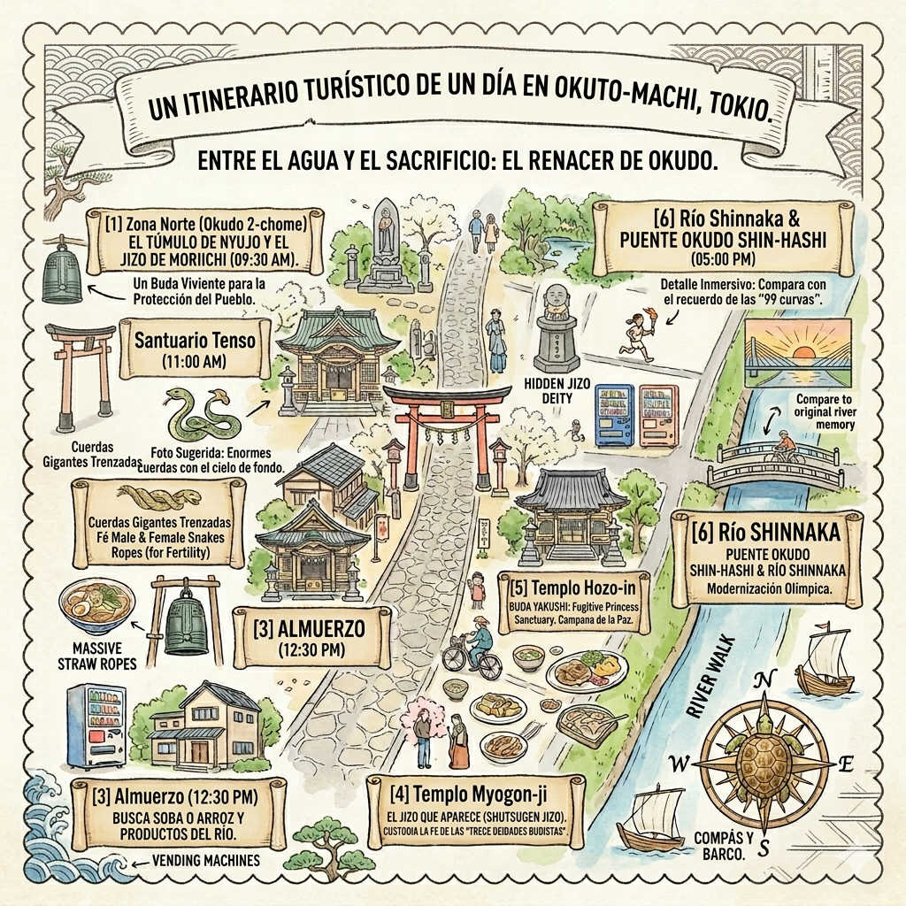 Itinerario turístico de un día en Okuto-machi, Tokio
