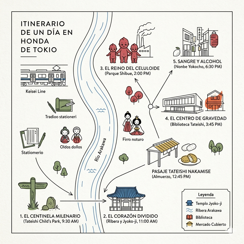 Itinerario de un día en la ciudad de Honda de Tokio