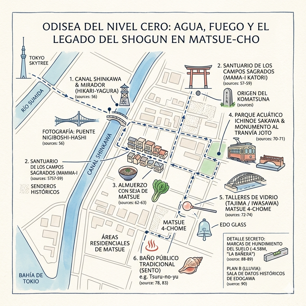 (SPA) Paseo por Matsue-cho: Huellas Industriales y Vida Cotidiana en Edogawa