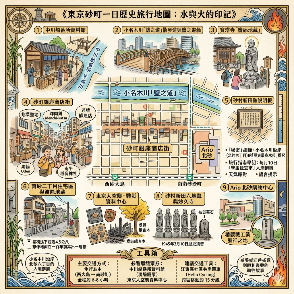 東京砂町一日旅遊行程