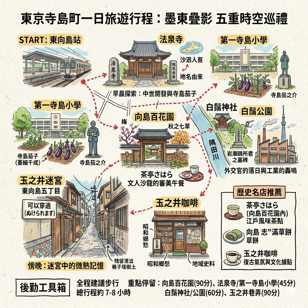 東京寺島町一日旅遊行程